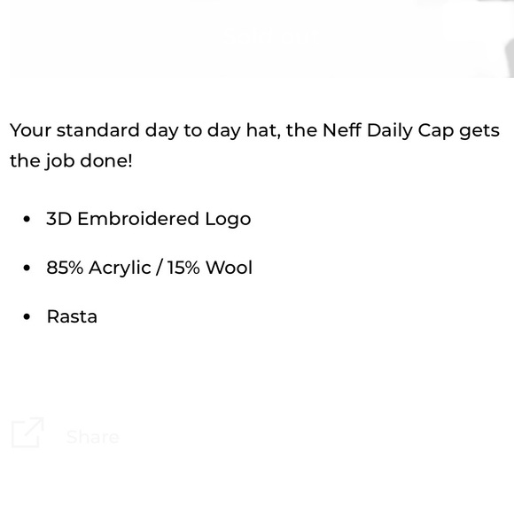NEFF Daily Hat Ballcap Royal & Red - Picture 6 of 6